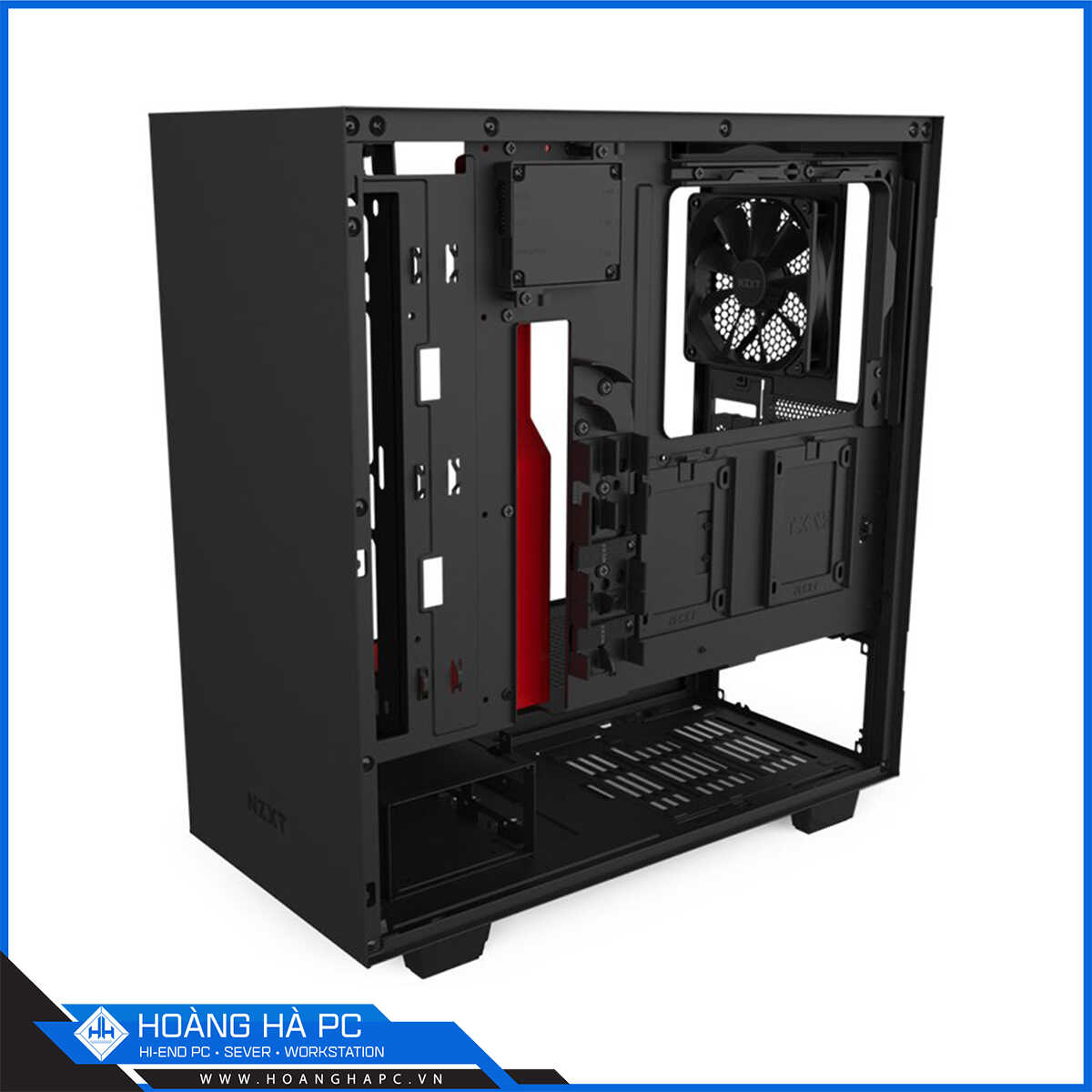 Vỏ Case NZXT H510i (Mid Tower/Màu Đen/Đỏ)-2