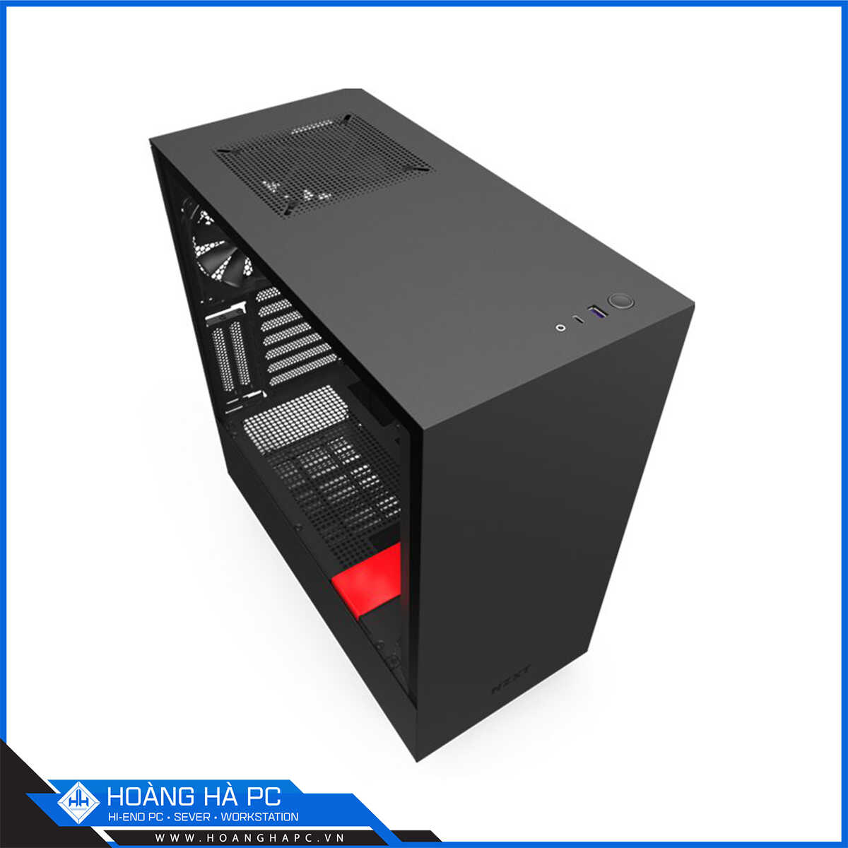 Vỏ Case NZXT H510i (Mid Tower/Màu Đen/Đỏ)-6