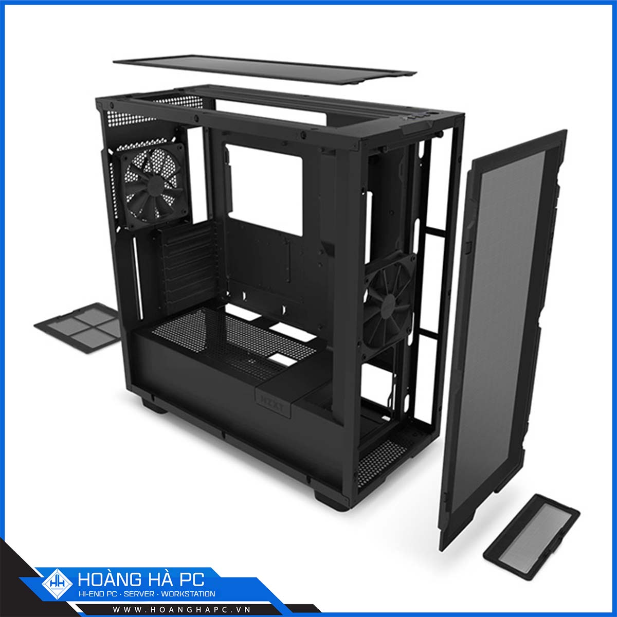 Vỏ case NZXT H7 Flow BK/BK CM-H71BB-01(Mid Tower/Màu Đen)-4