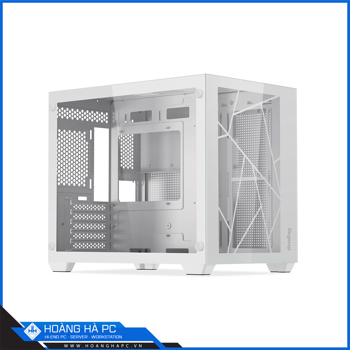 Vỏ case Segotep Lumi II White (Mini Tower/ Màu trắng/ No Fan)-2