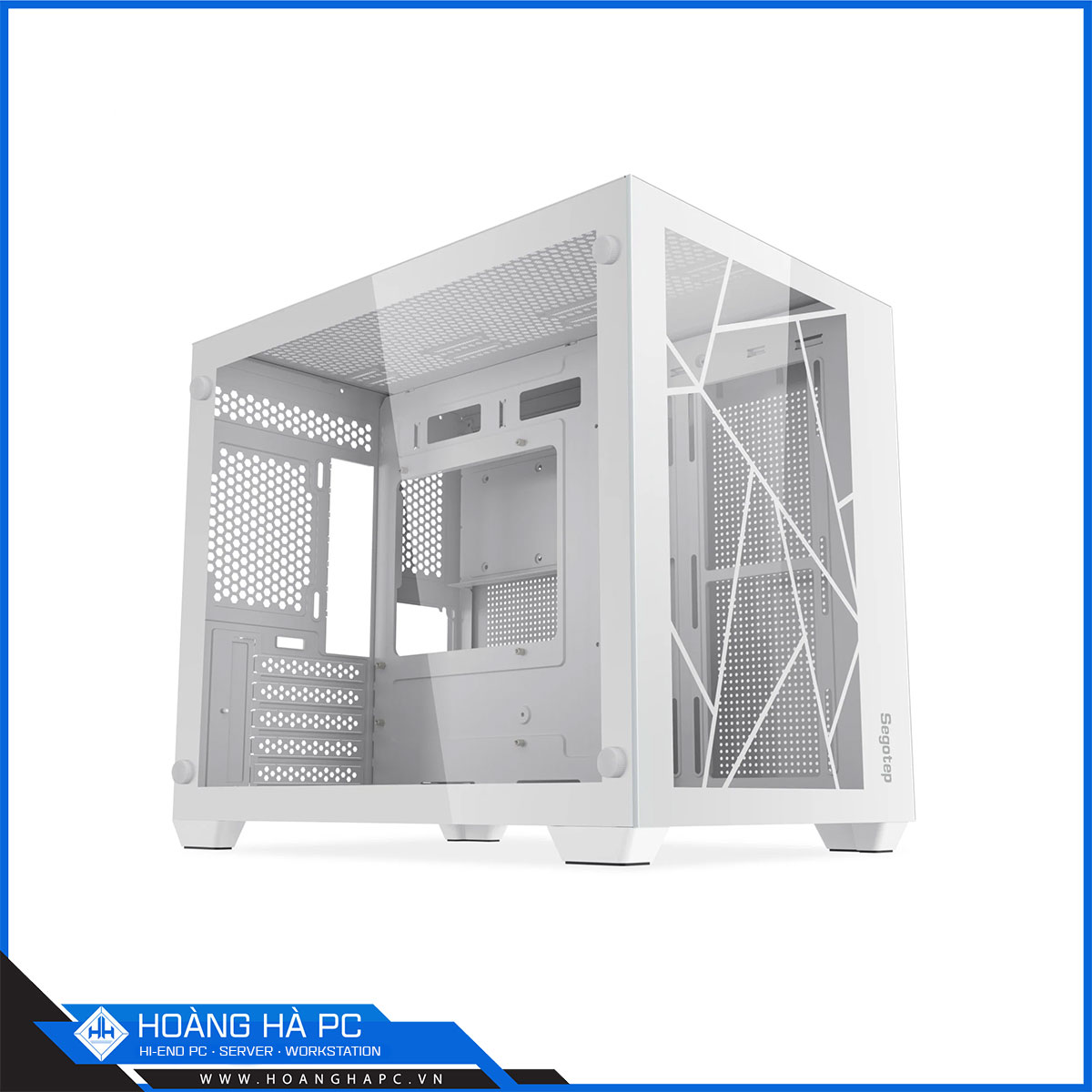 Vỏ case Segotep Lumi II White (Mini Tower/ Màu trắng/ No Fan)-3