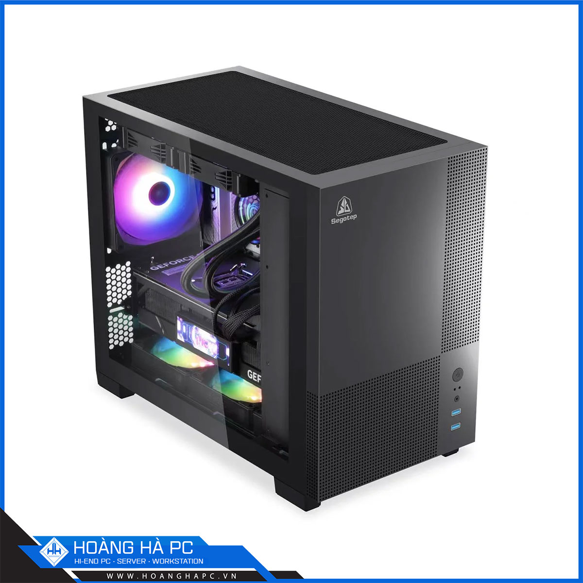 Vỏ case Segotep Memphis-S Black (Mini Tower/ Màu đen)-2