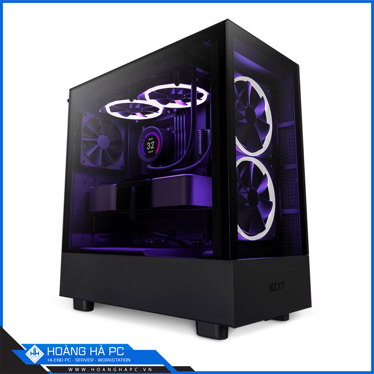 Vỏ máy tính NZXT H5 Elite Black (CC-H51EB-01) (Mid Tower/Màu Đen)