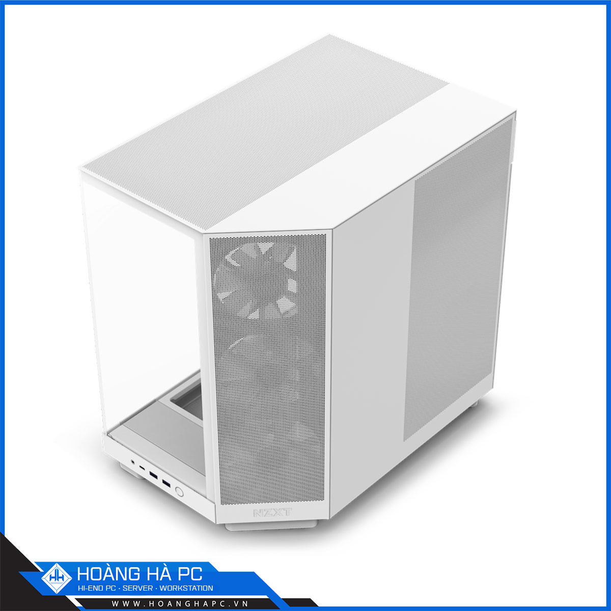 Vỏ máy tính NZXT H6 Flow RGB - White (Mid Tower/Màu Trắng/ 3 Fan)-3